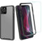 SDTEK Case Compatible with iPhone 12 / iPhone 12 Pro, Full Body with Glass Screen Protector Front and Back Protection 360 Phone Cover