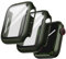 JETech Cover con Pellicola Protettiva per Apple Watch Series 9 8 7 45 mm, Custodia Protettiva Complessiva, Pellicola Integrata in Vetro Temperato ad Alta Sensibilità, 2 Pezzi (Verde)