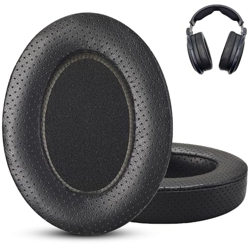 AHG Accessory House Global AHG perforiertes Schaffell-Ersatz-Ohrpolster HD 65/ HD 60, kompatibel mit Sennheiser HD 65HD 660S HD 660S2 HD 60Massdrop X HD 6XX HD58X Jubilee HD58 und HD565. Zweischichtig