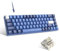 MageGee Portable 60% Gaming Mechanical Keyboard, Minimalist MK-Box RGB Backlit Compact 68 Keys Wired Office Keyboard with Ivory White Switch for Windows Laptop PC Mac Convenient(Dark Blue)