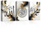 CXHOSTENT Islamische LeinwandWandbilder 3-teilig Ayatul Kursi Allah Name Muhammad Kunstbilder Kalligraphie Kunstdruck für muslimische Ramadan Dekor (A, 28.00 x 35.00 cms x 3PCS)