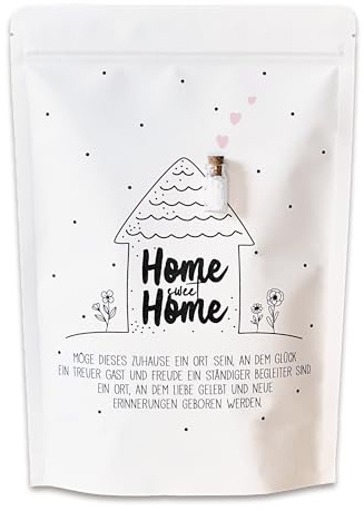 Brot Salz Einweihungsgeschenk Wohnung Haus Umzugsgeschenk | Geschenk zum Richtfest Einzug Umzug in Geschenktüte | Einzugsgeschenk neues Zuhause Brotbackmischung Mitbringsel zur Einweihungsparty