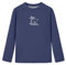 Glimnerize Jungen Rashguard Shirt Weich Bademode Schwimmshirt UV Shirt Langarm Badeshirt Rundkragen Shirt Sandstrand Navy 116