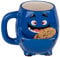 Inevitable Party Cookie Cuddler Dolomite Mug | Monster Mug with Cookie Holder Compartment | Capacity 400ml (Blue)