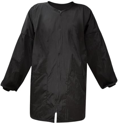 JAYIOLA Groomer Smock Hundesalon Smock Kosmetik Uniformen – Für Tierpfleger & Friseure – Schutz vor Haaren & Spritzern – Schwarz – Leicht zu Reinigen​
