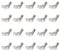 20Pcs Metal M6 Wing Nuts High Strength M6 Wing Butterfly Nut Durable Useful Wing Nuts Assortment Kits Heavy Duty Fasteners Wing Nuts for Threaded Bolts