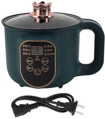 Olla Eléctrica Pssopp, 1.8L, 600W, Acero Inoxidable, Temporizador, Portátil, Enchufe Europeo