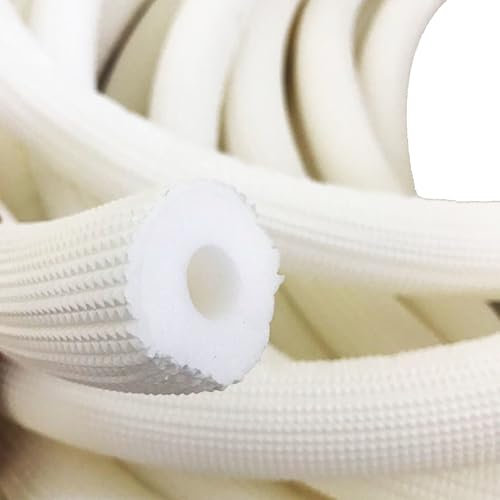 Isolation de Tuyau Flexible Tube D'isolation Tuyau Isolation de Mousse pour Chauffage et sanitaire, Isolation Tuyau climatisation D'extérieur ID 16/20/25/32MM(Blanc,ID: 20MM)
