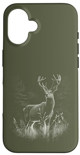 Hirsch im Wald Natur Tiere Hirschliebhaber Hülle für iPhone 16