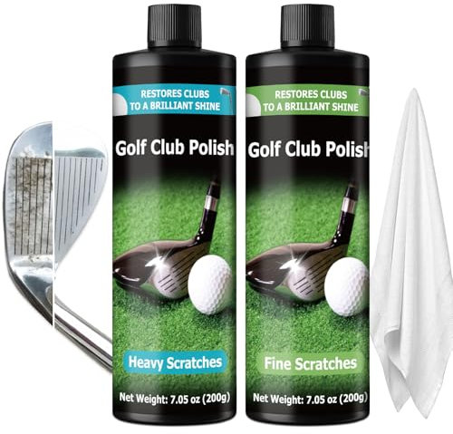 INNOVAYOU Kit di lucidatura per mazze da golf, 400 ml, per rimuovere graffi e graffi per mazze da golf, adatto per mazze in metallo, zinco, alluminio e acciaio