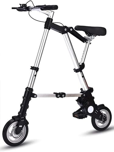Fahrrad 8 Zoll Faltrad, leichtes Aluminium-Klapprad, Komfortables verstellbares Citybike, Aluminiumrahmen, Outdoor-Reiserad für Männer Frauen