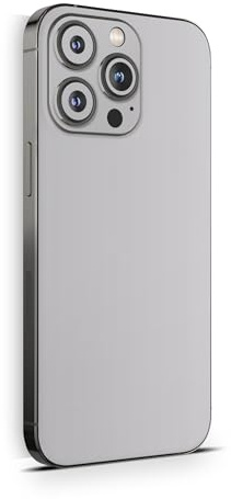Skins4u Schutzfolie Skin Cover Skins Design Folie Kratzerschutz kompatibel mit iPhone 12 13 14 15 16 Mini Pro Pro Max (Retro Grau)