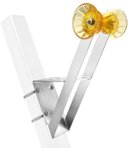 Venussar Boat Trailer Winch Seat with Roller, Boat Trailer Winch Stand for 2 and 3 Winch Posts, Boat Winch Mount with U-Bolts 3 Inch(Not Include Winch Post)