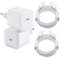 Chargeur USB C 25W, 2-Pack Prise USB C Chargeur Rapide avec 2x2m Câble USBC Rapide pour Samsung Galaxy iPhone Max Mini SE X XS XR iPad Huawei Xiaomi,Prise USBC