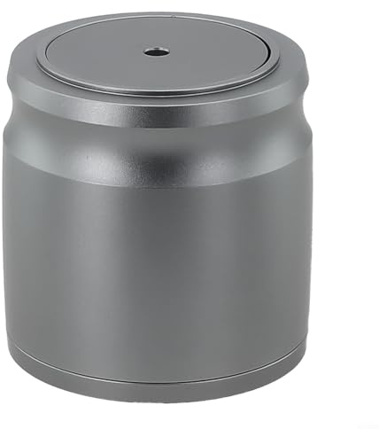 HEBEOT 58Mm Coffee Blind Shaker Espresso Powder Receiver Cup Aluminum Alloy Dosing Cup For 58Mm Coffee Tamper For Milk Tea Shops, Households, Cafés (Gray)
