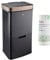 Cooks Professional Recycling Sensor Bin 75L with Dual Compartments and Removable Food Caddy for Kitchen | Smart Automatic Brushed Metal Bins | Includes 25 Biodegradable Bin Bags | Black & Copper