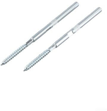 Set di 2 supporti a scomparsa per mensole galleggianti in metallo