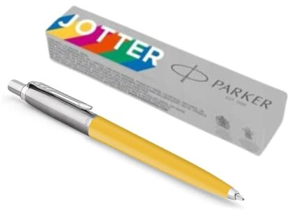 Parker Jotter Originals Fancy Ballpoint Pen - Sunshine Yellow - Blue Ink - Gift Boxed