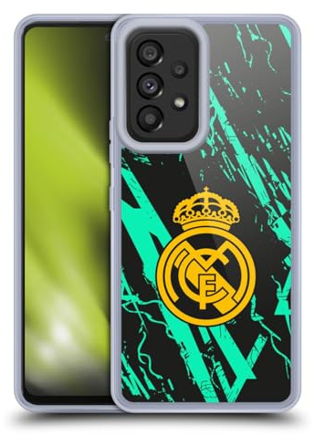 Head Case Designs Offizielle Real Madrid CF Grün-Gold Urban Gel Handyhülle [Militärischer Schutzgrad] Kompatibel mit Samsung Galaxy A53 5G (2022)