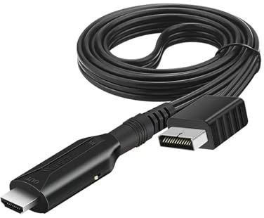 KNNGZTSSR Câble de Conversion d'écran, Compatible avec PlayStation, PS2, Adaptateur convertisseur Compatible HDMI, câble HD 1080p vers 720p, Ligne de Conversion d'affichage