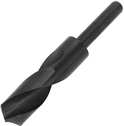 NDNCZDHC 1/2 Spiralbohrer mit geradem Schaft, 25 mm/1 Zoll Schneiddurchmesser, Schnellarbeitsstahl 4241, Bohrer mit geradem Schaft
