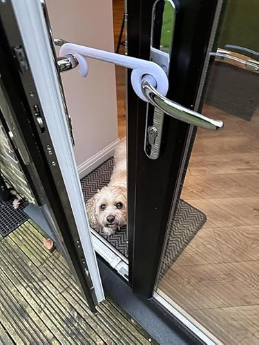Patio Door Breezer - French Door Stay Open Hook - Pet Stopper - Door Stop