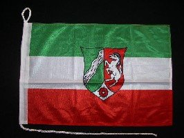 Motorrad-/Bootsflagge 25x40cm: Nordrhein-Westfalen NRW