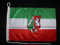 Motorrad-/Bootsflagge 25x40cm: Nordrhein-Westfalen NRW