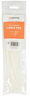 Quality Cable Ties | 2.5 x 200mm | Bag Of 100 Pieces | White