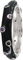 Stack Ring Co Orbital Sterling Silber, schwarze Emaille, violetter kubischer funkelndes Design Prima Stapelring, Emaille, zirkonia,