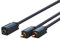 Clicktronic 1 x 3,5mm Buchse auf 2 Cinch Stecker /AUX Adapterkabel / zur Verbindung von Geräten mit 3,5mm Klinkenstecker wie Kopfhörer mit Hi-Fi-Anlagen, Verstärkern oder Lautsprechern, 0,1m