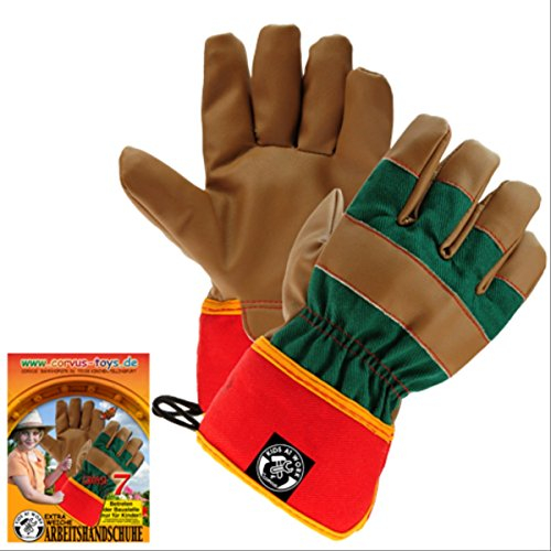 Corvus A600607 Arbeitshandschuhe Kids at Work aus Kunstleder