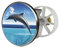 Waschbeckenstöpsel Design Dolphin Dream | Abfluss-Stopfen aus Metall | Excenterstopfen | 38 – 40 mm