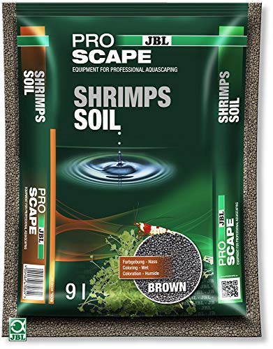JBL ProScape ShrimpSoil 67085 Bodengrund Braun für Garnelen Aquarien, 9 l, Brown, 1 Stück (1er Pack)