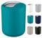 WK Matt Finish Bin - Turquoise Blue, 6.5L, Round, Plastic, Swing-Lid, Bedroom/Bathroom