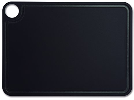 Arcos Tablas - Tabla de Cocina Antibacterial para Cortar - Resistente al Calor y Lavavajillas, No Daña Cuchillos, Fibra de Celulosa y Resina, 38x28 cm, Negro