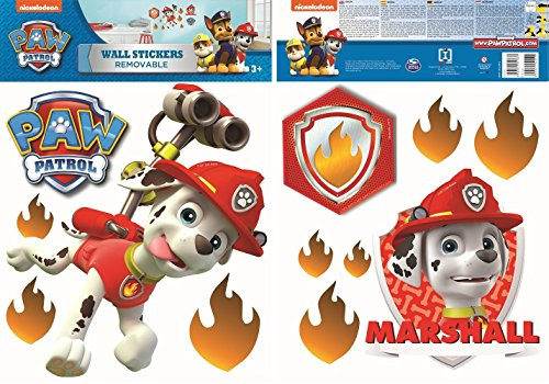 Wandtattoo Paw Patrol - Marshall - 42 x 29.7 cm