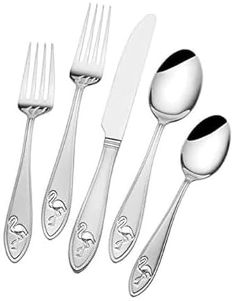 Towle Living 5225316 Flamingo Besteck-Set, Edelstahl