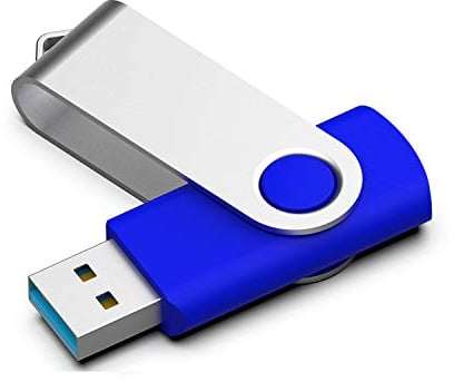 KOOTION USB Flash Drive 128 GB USB 3.0 USB Stick Swivel Memory Stick High Speed Pen Drive (128 GB, Blue)