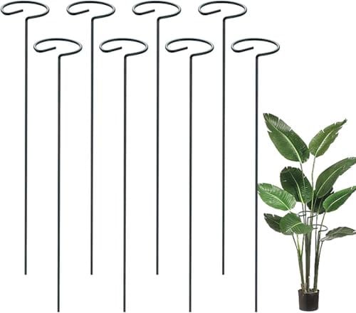 Garden Mile Heavy Duty Large circular Plant Growing Support Frame - Adjustable Rings Plant Support Stakes for Climbing Plants, Flower and Vegetables -