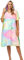 FLYILY Microfaser Surf Poncho Handtuch mit Kapuze Bademantel zum Schwimmen und Strand wechseln Einheitsgröße Alle Erwachsenen (TieDye01)
