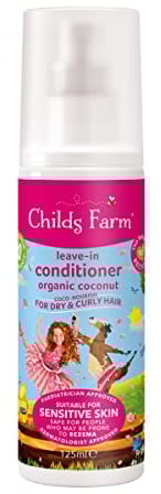 Childs Farm | Kids Coco-Nourish Leave in Conditioner 125ml | Organic Coconut | Dry, Curly & Coily Hair | Conditions & Nourishes | Suitable for Dry, Sensitive & Eczema-prone Skin & Scalp