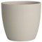 Rammento Set of 2 White Matte 12cm Ceramic Flower Pots - Round Small Plant Pots for Stylish Indoor Gardening, Ideal for Flowering Plants, Herbs, and Succulents