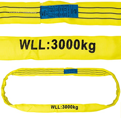 IGEL Rundschlinge, bis zu 3000kg, hochwertig, Nutzlänge 1m, Umfang 2m, Doppelmantel