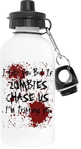 I Like You But If Zombies Chase Us Daryx Dixon Blanc Bouteille d'eau Aluminium des Sports Voyage Extérieur White Water Bottle Travel Outdoor