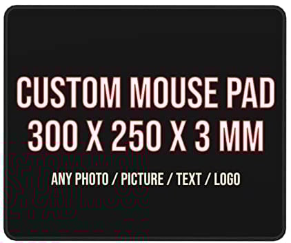 Personalisiert Individuelles Foto Mauspad, 300 X 250 X 3 Mm, Personalisierte Gaming Mauspad Mit Genähten Kanten, Bild, Text, rutschfeste Unterseite Für Gamer, Laptop, Pc, Büro, Zuhause