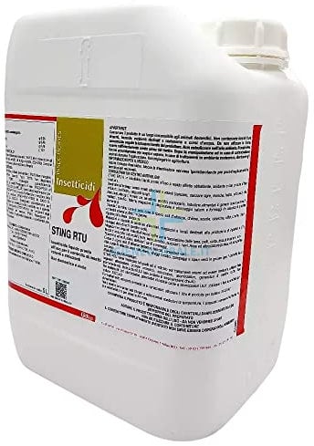 Generico Insetticida Scorpioni, per Interni Ed Esterni, Pronto all'Uso Tanica 5 Litri: Sting Rtu