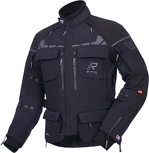 Rukka Ecuado-R Motorrad Textiljacke, schwarz/schwarz, 56