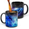 MUGKISS Magische Kaffeetasse, Fische Geburtstagsgeschenke, Zodiac Astrologie Constellation Cup 11oz, einzigartige Februar März Geschenke für ihren Freund.