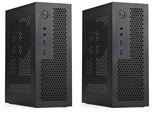 Jojomino 2X A09 HTPC Computer Case Mini ITX Gaming PC Chassis Desktop Chassis USB 3.0 Computer Case Home Computer Case Nero